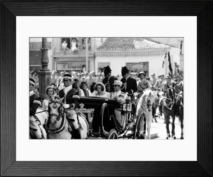 Framed Print : The wedding of King Constantine II of Greece to Princess Anne-Marie of Denmark