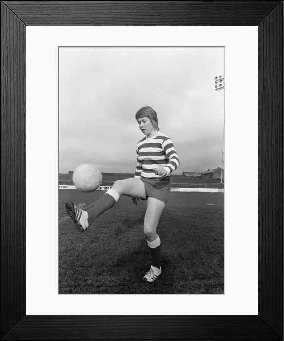 Framed Print : Rose Reilly, 16 from East Ayrshire Scotland, talented football player for Stewarton