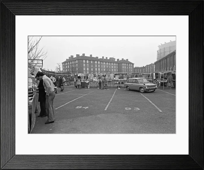 Framed Print : The Oval Sunday Market Circa May 1970 Framed Print : The Oval Sunday Market Circa May 1970