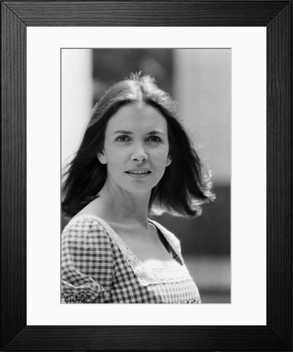 Framed Print : Joan Bakewell in London. 23rd June 1973 Framed Print : Joan Bakewell in London. 23rd June 1973