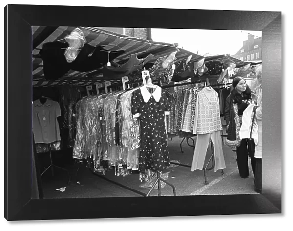 The Oval Sunday Market Circa May 1970 Womens clothing stall