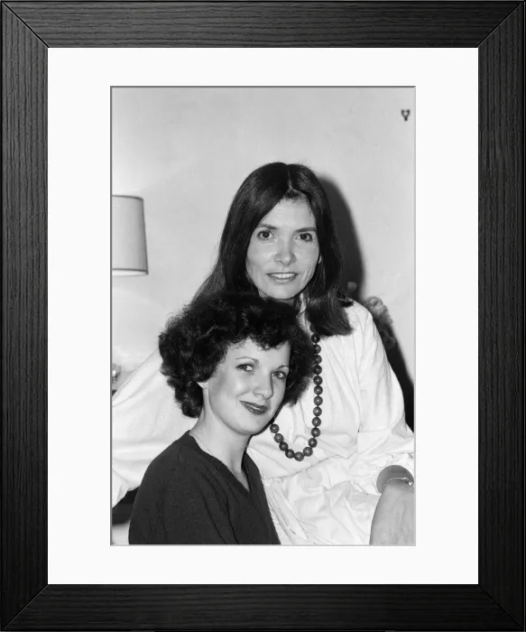 Framed Print : Joan Bakewell and her daughter, 16-year-old Harriet at home in Primrose Hill, London