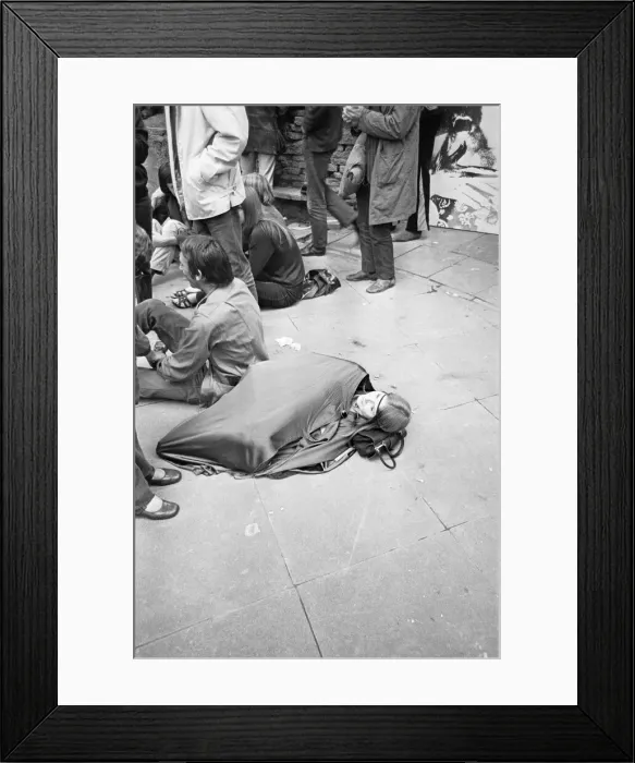 Framed Print : Cannon Hill Park New People Concert. 31st August 1969. They came quietly into the park Framed Print : Cannon Hill Park New People Concert. 31st August 1969. They came quietly into the park
