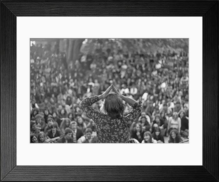Framed Print : Cannon Hill Park New People Concert. 31st August 1969. They came quietly into the park Framed Print : Cannon Hill Park New People Concert. 31st August 1969. They came quietly into the park