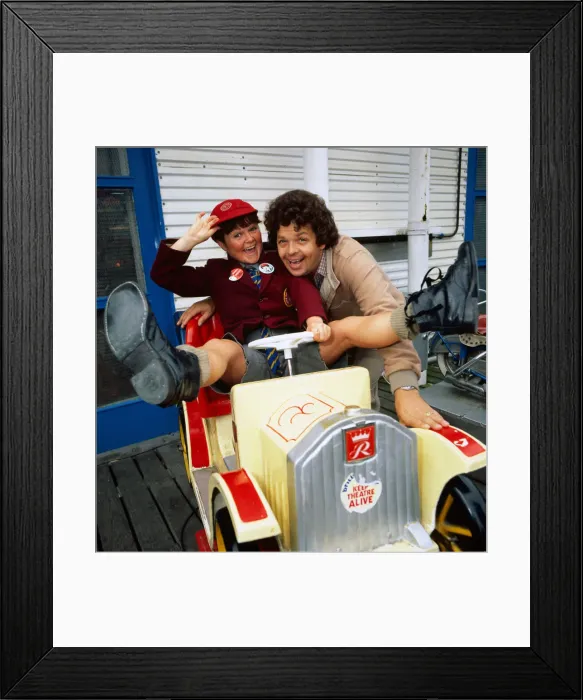 Framed Print : The Krankies on toy Rolls Royce February 1994 Framed Print : The Krankies on toy Rolls Royce February 1994
