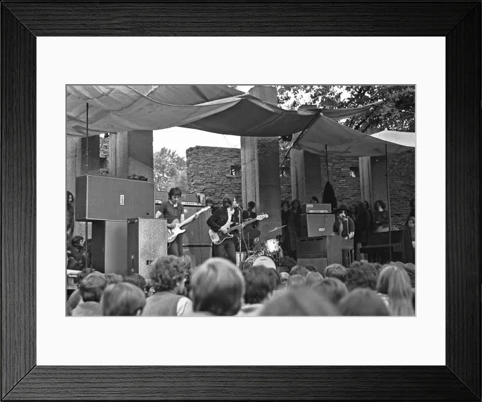 Framed Print : Cannon Hill Park New People Concert. 31st August 1969. They came quietly into the park Framed Print : Cannon Hill Park New People Concert. 31st August 1969. They came quietly into the park