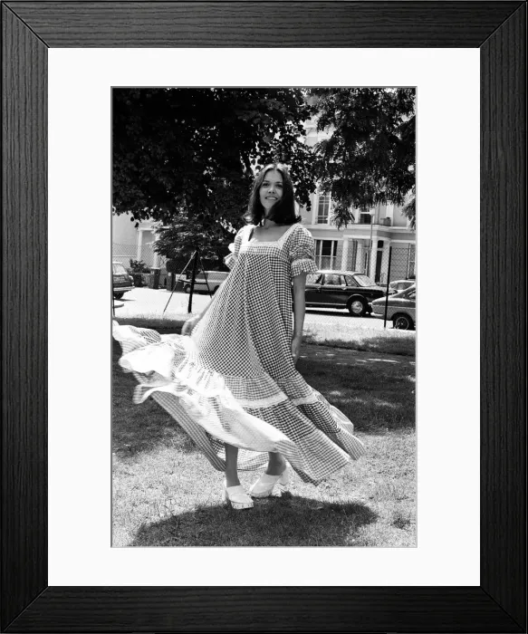 Framed Print : Joan Bakewell in London. 23rd June 1973