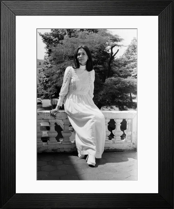 Framed Print : Joan Bakewell in London. 23rd June 1973 Framed Print : Joan Bakewell in London. 23rd June 1973