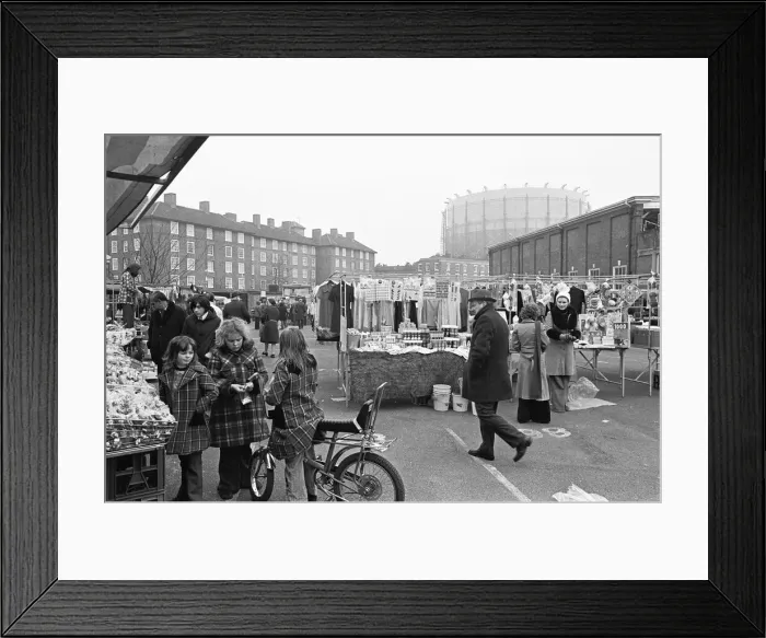 Framed Print : The Oval Sunday Market Circa May 1970 Framed Print : The Oval Sunday Market Circa May 1970