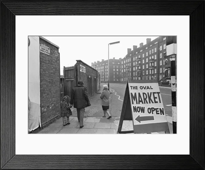 Framed Print : The Oval Sunday Market Circa May 1970