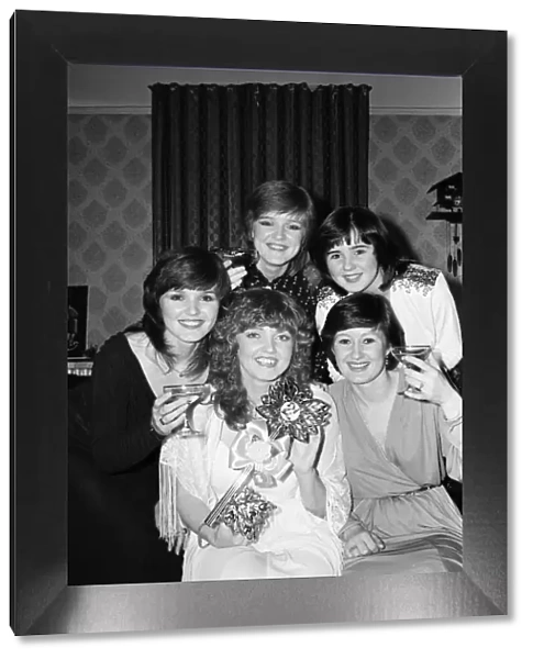 Linda Nolan celebrates her 21st birthday at home in Ilford with her sisters Maureen