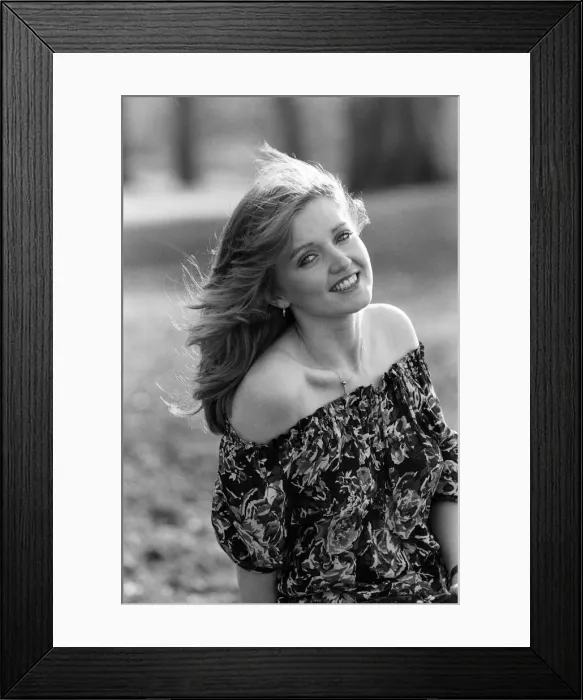 Framed Print : Linda Nolan, of the Nolan Sisters, took in the sunshine in Hyde Park today