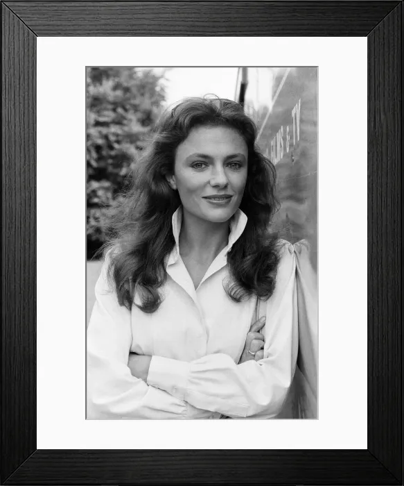 Framed Print : Jacqueline Bisset joined the British trend this summer of running for shelter from Framed Print : Jacqueline Bisset joined the British trend this summer of running for shelter from