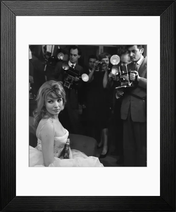 Framed Print : Annette Stroyberg, Danish actress, in London, Sunday 14th December 1958 Framed Print : Annette Stroyberg, Danish actress, in London, Sunday 14th December 1958