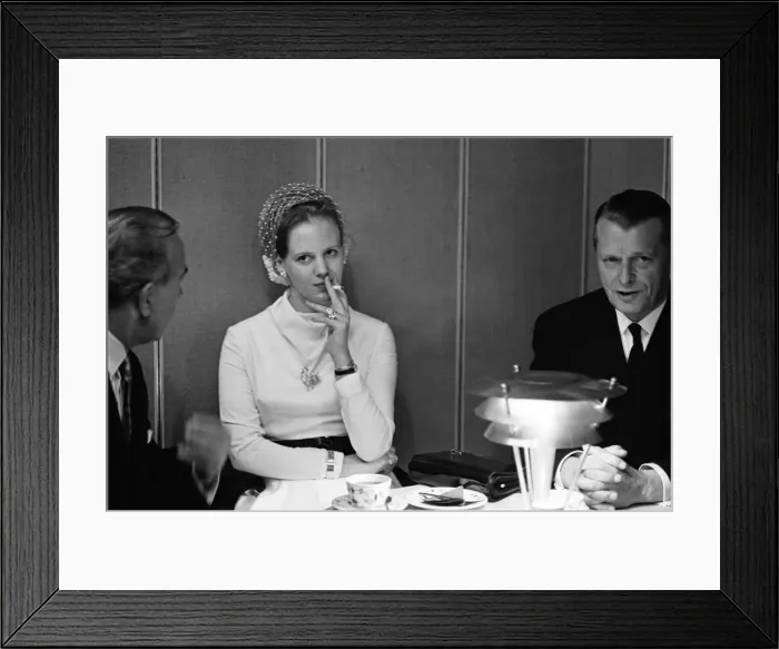 Framed Print : Princess Margrethe of Denmark visiting the Danish Food Centre in Manchester Framed Print : Princess Margrethe of Denmark visiting the Danish Food Centre in Manchester