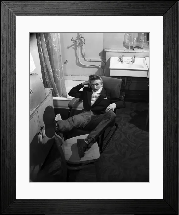 Framed Print : Tommy Steele resting in his dressing room. 1957 Framed Print : Tommy Steele resting in his dressing room. 1957