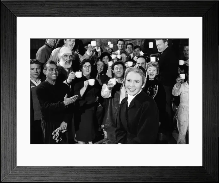 Framed Print : Actress Juliet Mills celebrates her 21st Birthday at Pinewood Studios during the filming Framed Print : Actress Juliet Mills celebrates her 21st Birthday at Pinewood Studios during the filming