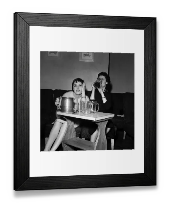 Framed Print : Linda Ridgeway from Manchester and Janet Lyndon from Leeds