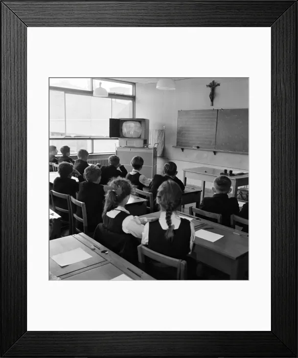 Framed Print : ITV have put out a schools programme for the first time Framed Print : ITV have put out a schools programme for the first time