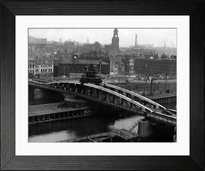 Framed Print : In celebration of the jubilee of the Newcastle Swing Bridge Framed Print : In celebration of the jubilee of the Newcastle Swing Bridge
