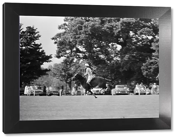 Prince Charles, HRH, The Prince of Wales pictured playing polo in Woolmers Park, Essendon