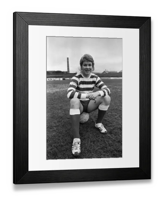 Framed Print : Rose Reilly, 16 from East Ayrshire Scotland, talented football player for Stewarton