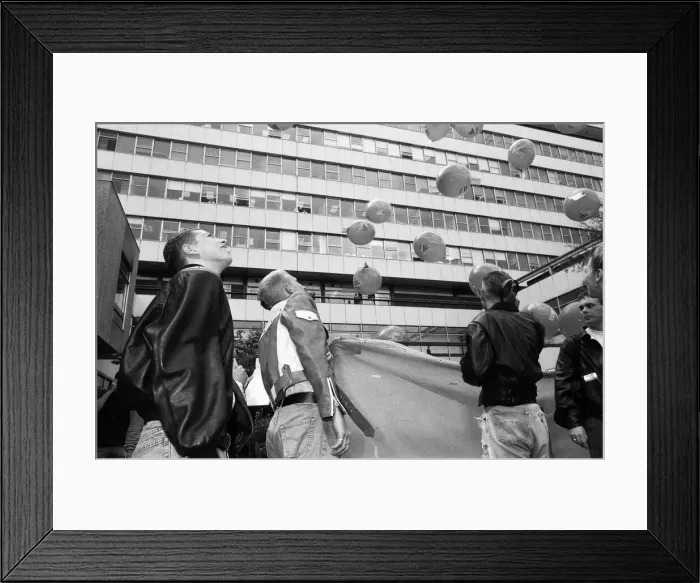 Framed Print : Bros at BBCs Pebble Mill Studios, Edgbaston, to launch Radio Ones new frequency