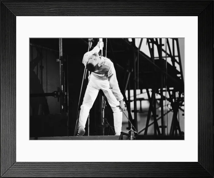 Framed Print : Queen (rock group) perform at St James Park, Stadium, Newcastle, England Framed Print : Queen (rock group) perform at St James Park, Stadium, Newcastle, England