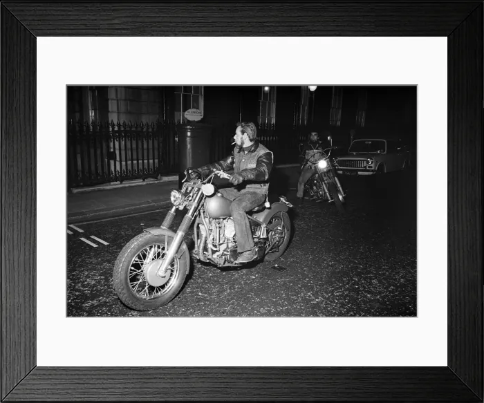 Framed Print : Two of the original San Francisco Hells Angels in London Framed Print : Two of the original San Francisco Hells Angels in London