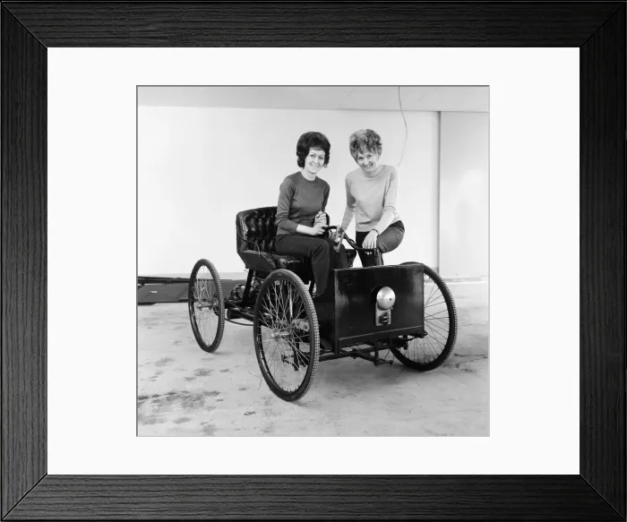 Framed Print : Neshams Garage, Redcar. 1971
