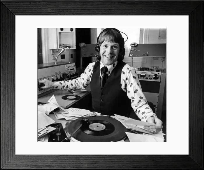 Framed Print : Radio presenter Billy Butler. Circa 1975 Framed Print : Radio presenter Billy Butler. Circa 1975