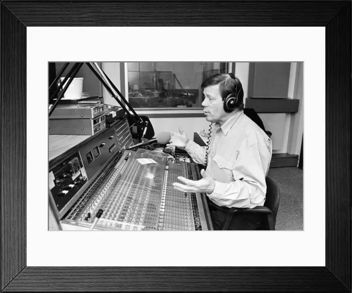 Framed Print : Billy Butler, BBC Radio Merseyside Presenter, Wednesday 10th February 1993 Framed Print : Billy Butler, BBC Radio Merseyside Presenter, Wednesday 10th February 1993