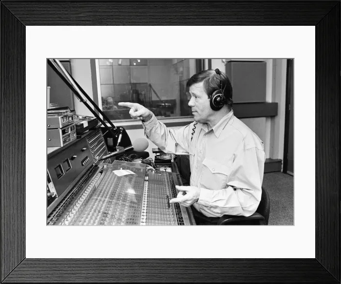 Framed Print : Billy Butler, BBC Radio Merseyside Presenter, Wednesday 10th February 1993
