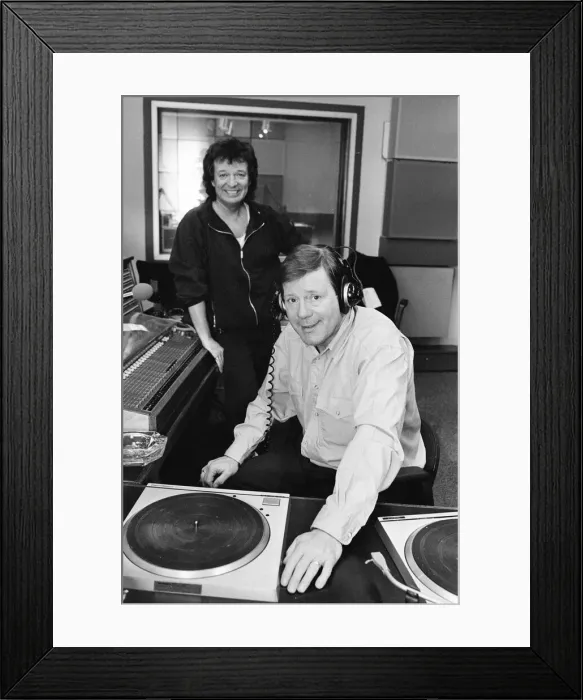 Framed Print : Billy Butler and Wally Scott, BBC Radio Merseyside Presenters Framed Print : Billy Butler and Wally Scott, BBC Radio Merseyside Presenters