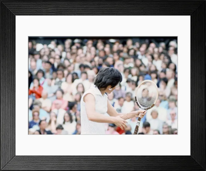 Framed Print : 1972 Wimbledon Championships - Womens Singles. Billie Jean King defeated Framed Print : 1972 Wimbledon Championships - Womens Singles. Billie Jean King defeated
