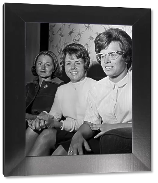 Nancy Richey, Carole Caldwell and Billie Jean Moffitt (later King