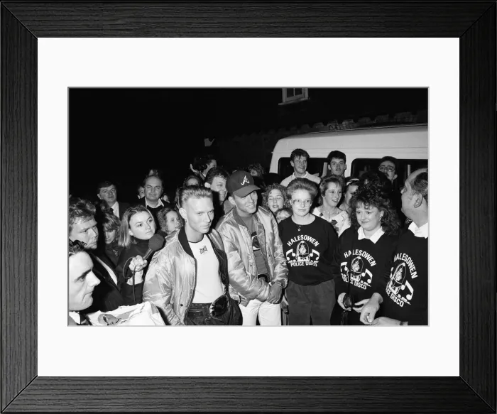 Framed Print : Matt and Luke Goss of Bros visit Hayley Green Hospital, Halesowen Framed Print : Matt and Luke Goss of Bros visit Hayley Green Hospital, Halesowen