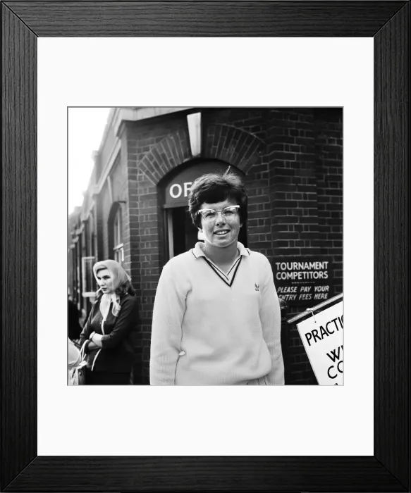 Framed Print : Billie Jean King born November 22, 1943 is an American former World No Framed Print : Billie Jean King born November 22, 1943 is an American former World No