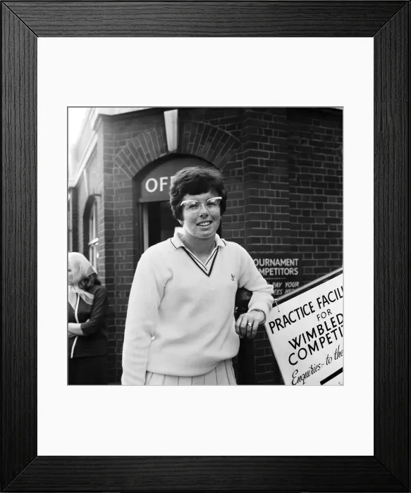 Framed Print : Billie Jean King born November 22, 1943 is an American former World No Framed Print : Billie Jean King born November 22, 1943 is an American former World No