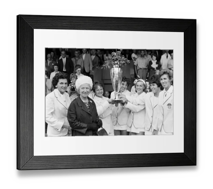 Framed Print : The Wightman Cup held at All England Lawn Tennis and Croquet Club, Wimbledon
