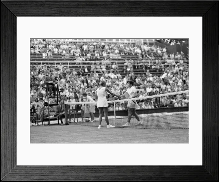 Framed Print : The Wightman Cup held at All England Lawn Tennis and Croquet Club, Wimbledon