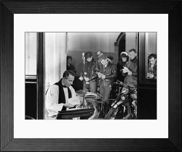 Framed Print : Service of Thanksgiving and Dedication for Motor Cyclists and Scooterists Framed Print : Service of Thanksgiving and Dedication for Motor Cyclists and Scooterists
