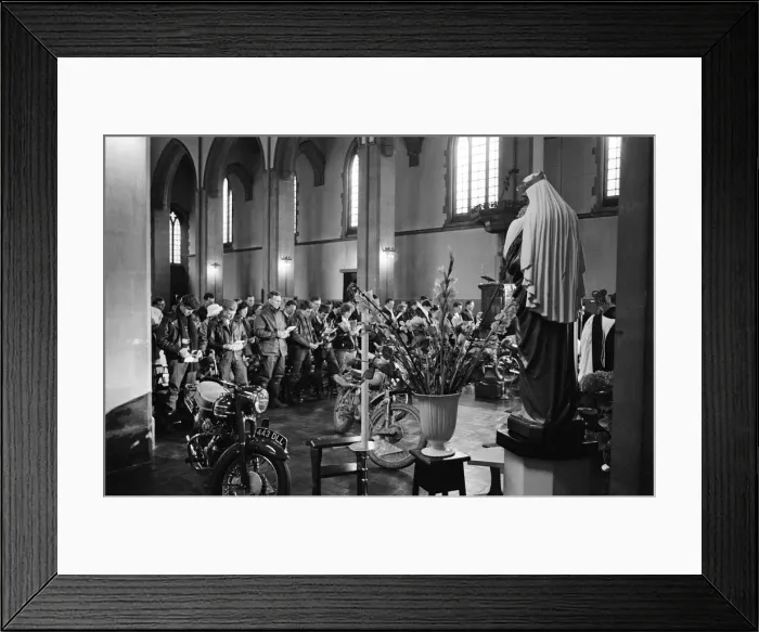 Framed Print : Service of Thanksgiving and Dedication for Motor Cyclists and Scooterists