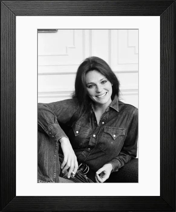 Framed Print : Jacqueline Bisset in her suite at The Connaught Hotel. 17th April 1970
