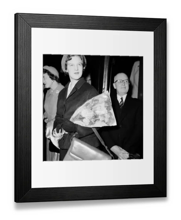 Framed Print : Princess Margrethe of Denmark arrives in Liverpool Street Station Framed Print : Princess Margrethe of Denmark arrives in Liverpool Street Station