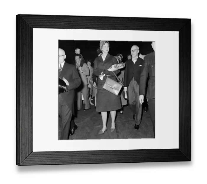 Framed Print : Princess Margrethe of Denmark arrives in Liverpool Street Station Framed Print : Princess Margrethe of Denmark arrives in Liverpool Street Station