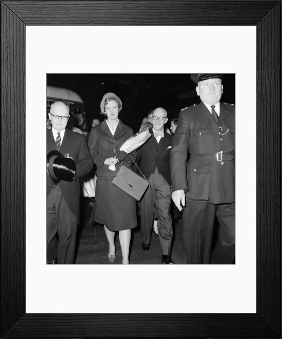 Framed Print : Princess Margrethe of Denmark arrives in Liverpool Street Station Framed Print : Princess Margrethe of Denmark arrives in Liverpool Street Station