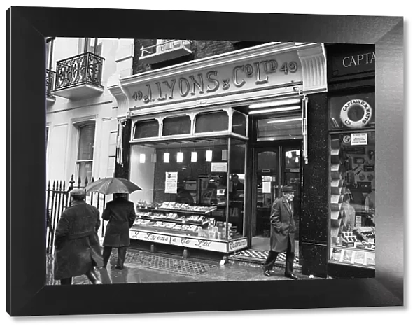 Lyons Tea Shop, which is to close, Albemarle Street, London. 20th February 1969