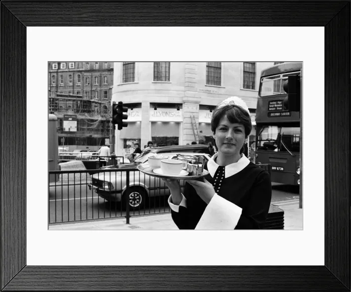 Framed Print : Nippies have returned to London after J Lyons & Co. Ltd Framed Print : Nippies have returned to London after J Lyons & Co. Ltd