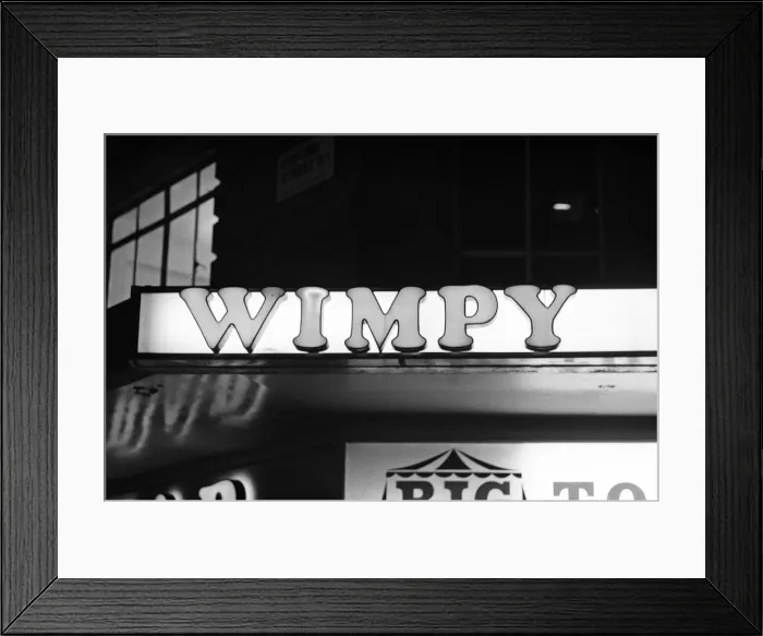 Framed Print : City take over. J Lyons have sold off their Wimpy, Golden Egg and Bake
